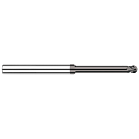 HARVEY TOOL End Mill - CVD Diamond - Ball, 0.1875" (3/16), Overall Length: 3" 62112